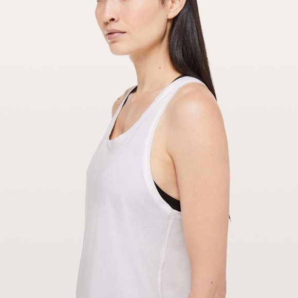 Lululemon Love Tank *Pleated in White - Picture 2 of 9
